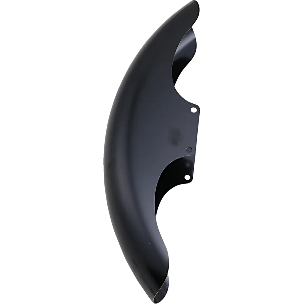 Guardabarros delantero serie Hugger con bloques de montaje para Softail/Dyna - Kit de guardabarros Top Hat - con bloques crudos - Acero - 19"
