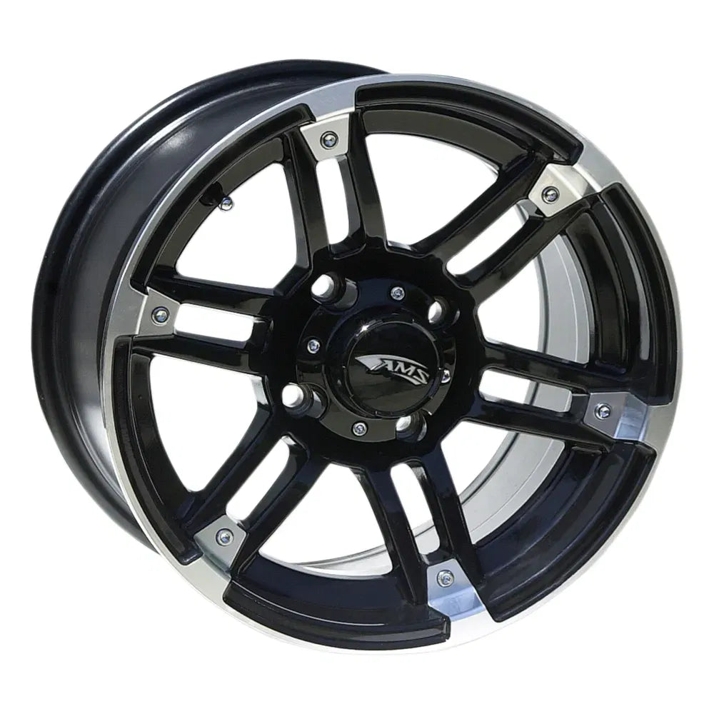 Wheel - Front/Rear - Machined Black - 14x7 - 4/137 - 5+2