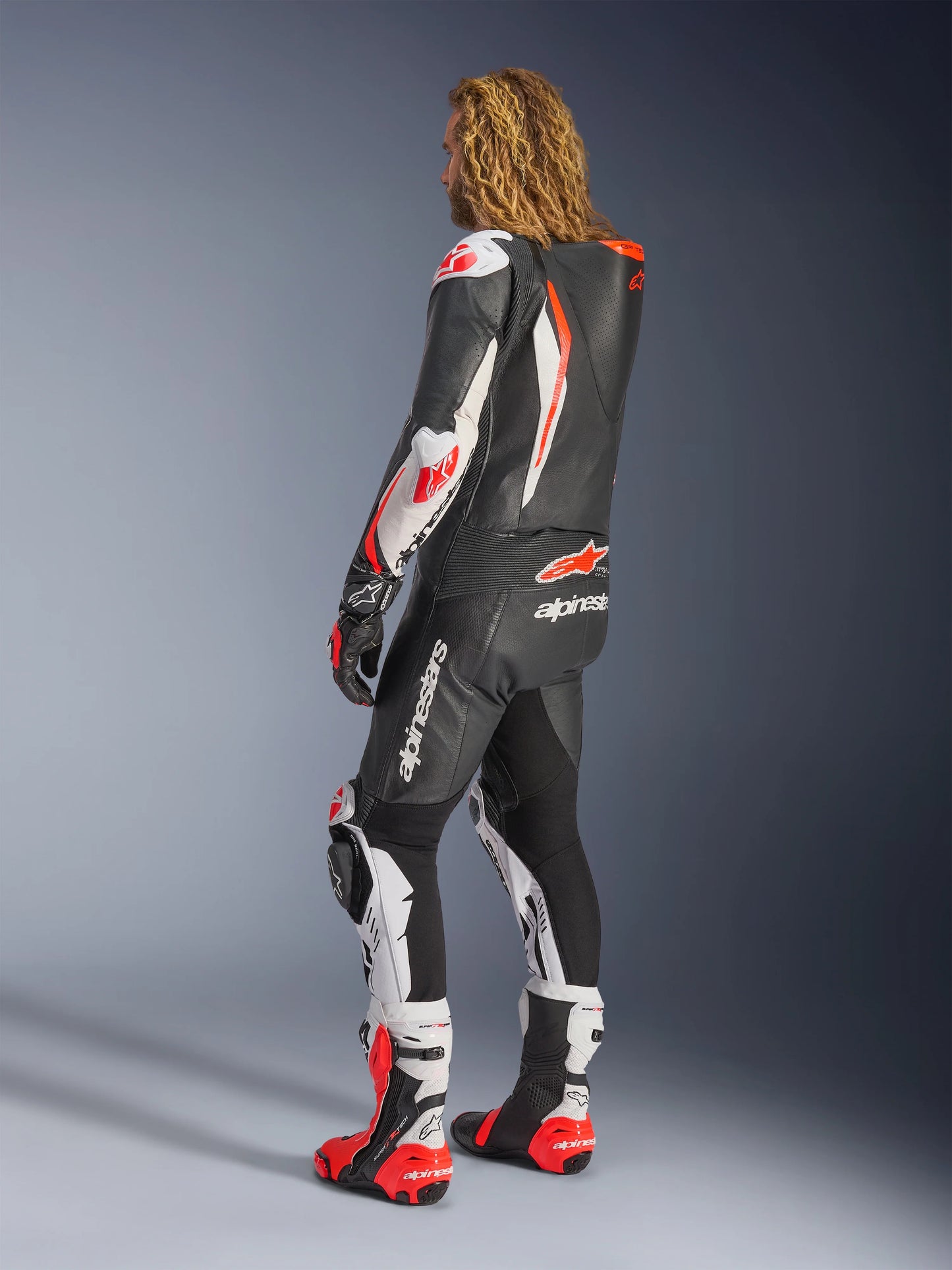 Traje Alpinestars GP Tech v5 - Negro/Blanco/Rojo