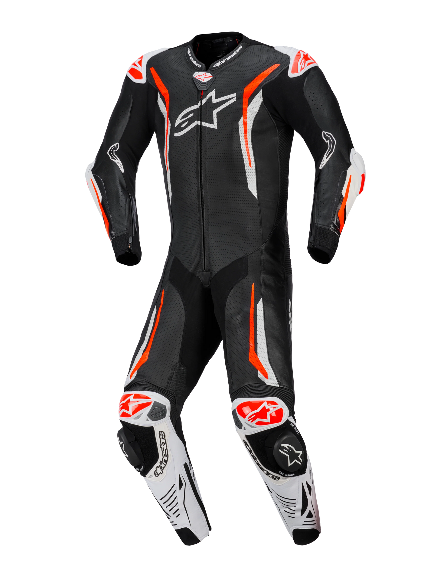 Traje Alpinestars GP Tech v5 - Negro/Blanco/Rojo