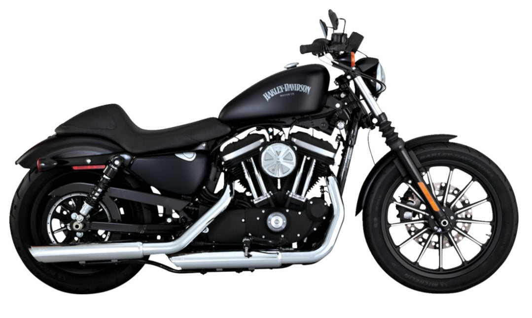 Mofles Vance & HInes Twin Slash 3" cromo