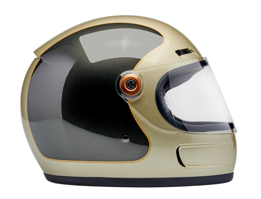 Casco Biltwell Gringo SV Helmet Tracker - Gloss Metallic Champagne/Charcoal