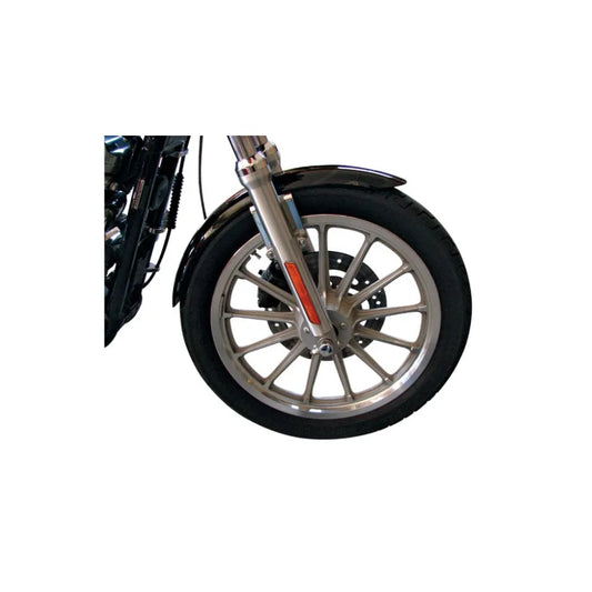 Salpicadera delantera con soportes cromo 19" H-D 1986 a 2021