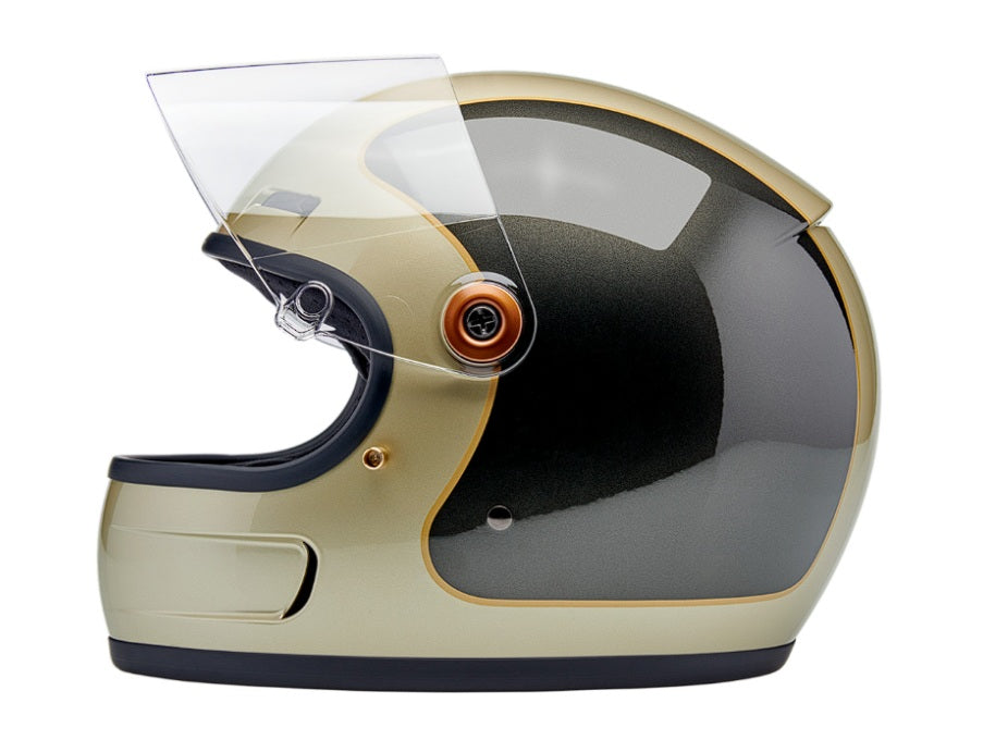 Casco Biltwell Gringo SV Helmet Tracker - Gloss Metallic Champagne/Charcoal