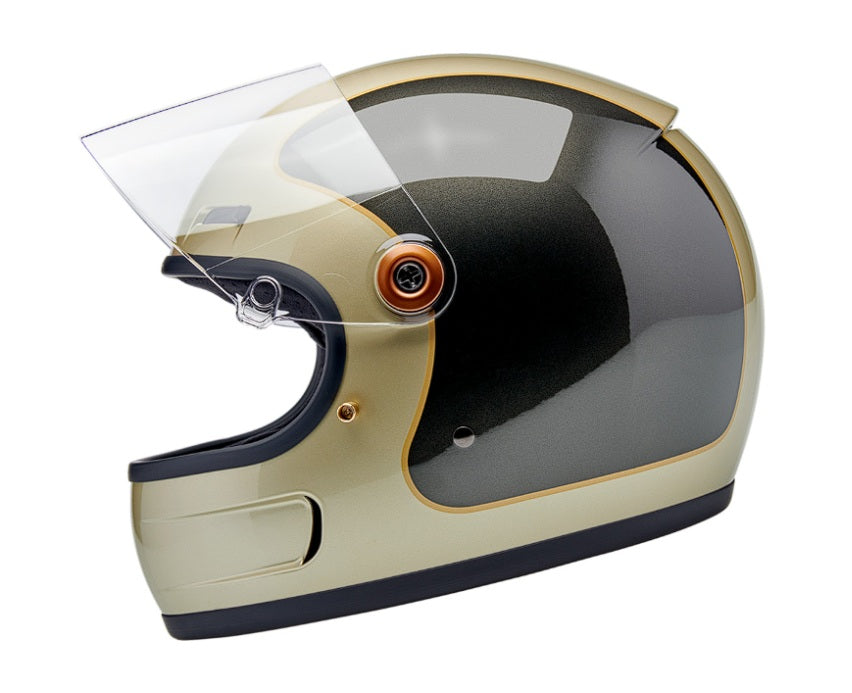 Casco Biltwell Gringo SV Helmet Tracker - Gloss Metallic Champagne/Charcoal