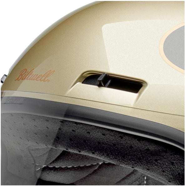 Casco Biltwell Gringo SV Helmet Tracker - Gloss Metallic Champagne/Charcoal