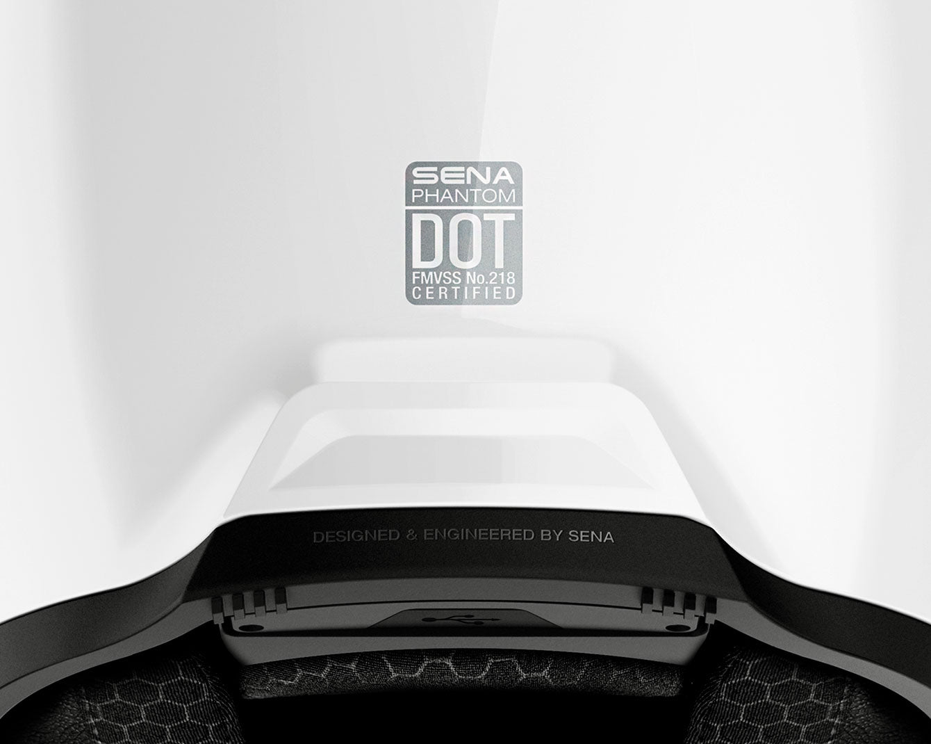 Casco SENA Phantom - blanco