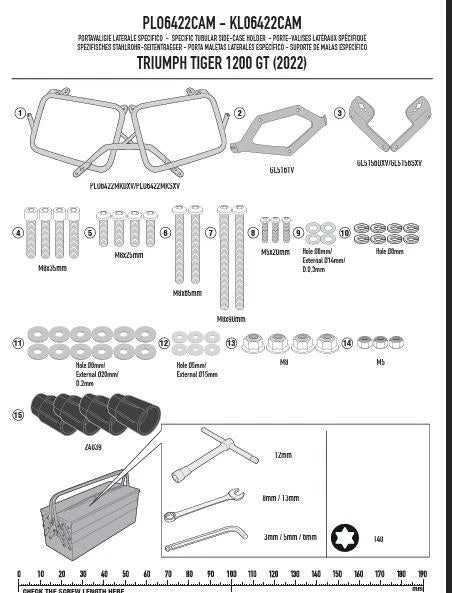 GIVI PLO6422MK Pannier Holder – Black