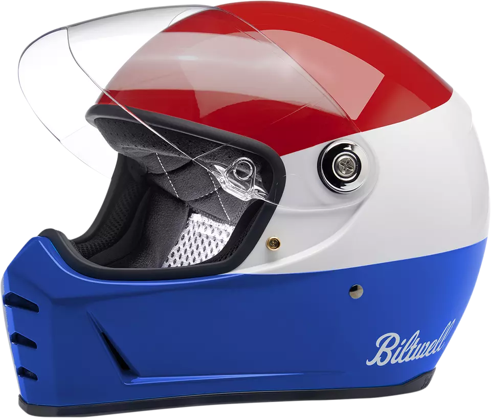 Casco Biltwell Lane Splitter Podium - rojo/blanco/azul