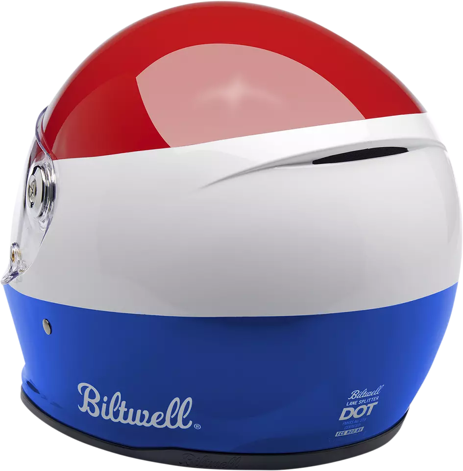 Casco Biltwell Lane Splitter Podium - rojo/blanco/azul