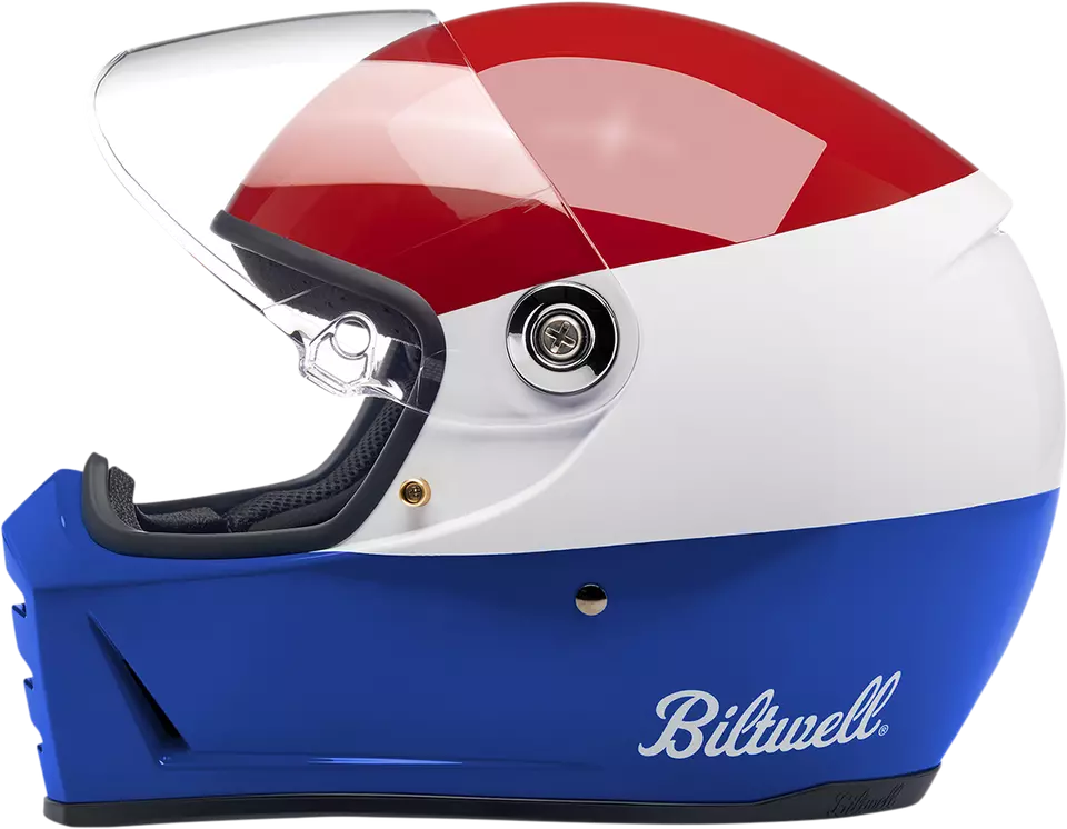 Casco Biltwell Lane Splitter Podium - rojo/blanco/azul