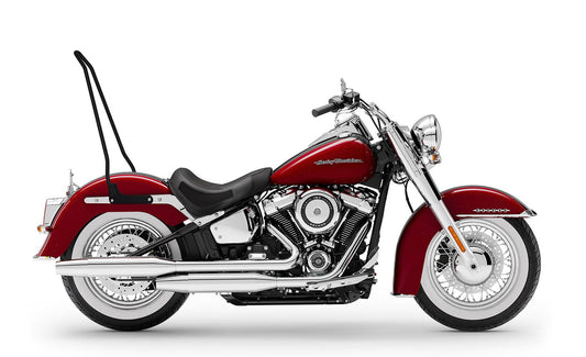 Iron Born Blade 25" Sissy bar para Harley Softail Deluxe FLDE Matte Black