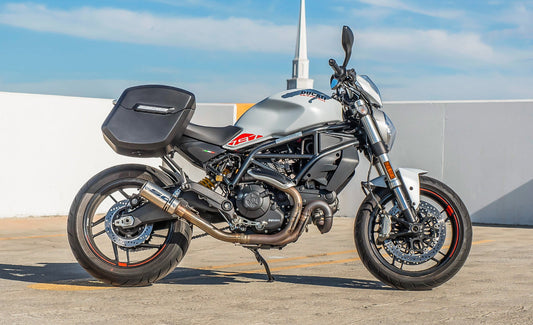 24L - Ironclad Quick-Mount Medium Ducati Monster 797 Matte Hard Alforjas