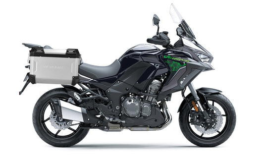 45L - Apex XL Kawasaki Versys 1000 Aluminum Side Cases Silver