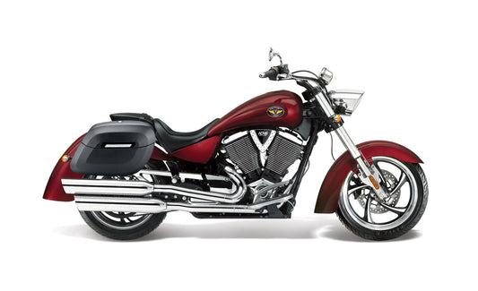 40L - Lamellar Raven Extra Large Victory Kingpin Matte Motocicleta Hard Alforjas