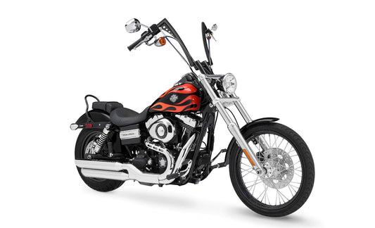 Viking Iron Born 12" Handlebar para Harley Dyna Wide Glide FXDWG Matte Black