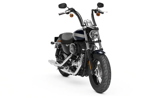 Viking Iron Born 12" Handlebar para Harley Sportster 1200 Custom XL1200C Matte Black
