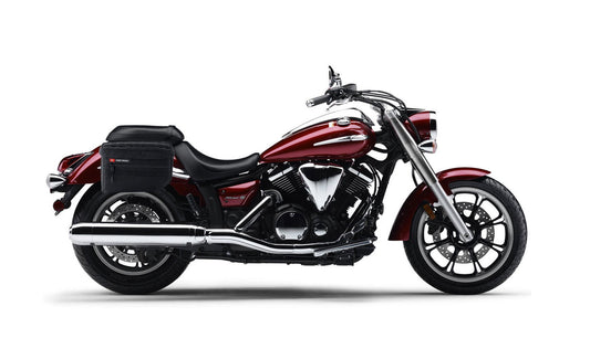 18L - Patriot Medium Yamaha V Star 950 Motocicleta Throw Over Alforjas