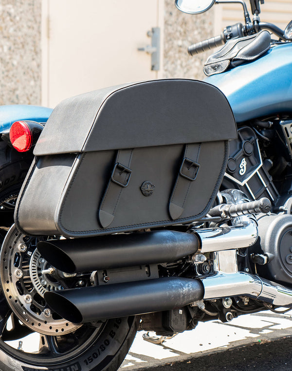 Alforjas desmontables de piel Viking Bags Baelor 28L