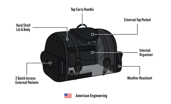 Bolsa de piel para respaldo Viking Bags Century - 28L