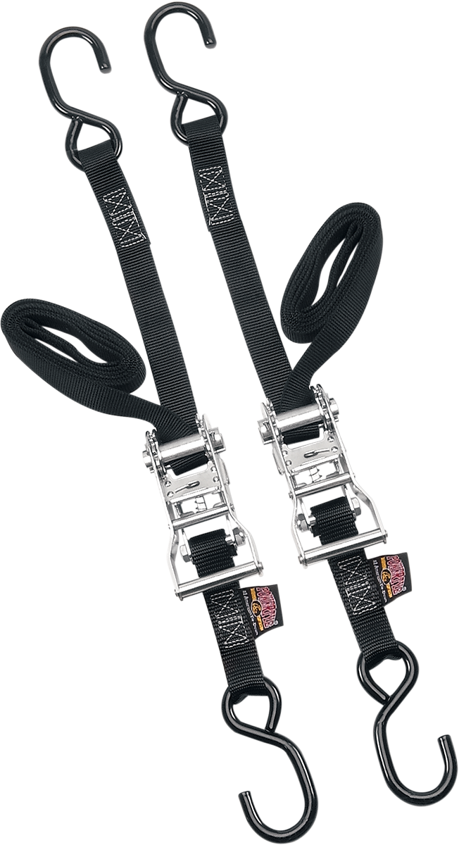 1" Ratchet Tie-Downs - Black