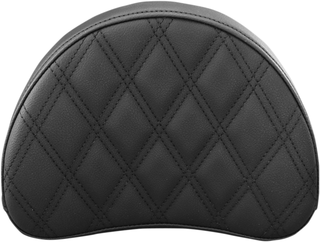 Lattice Stitched Sissy Bar Pad - Black