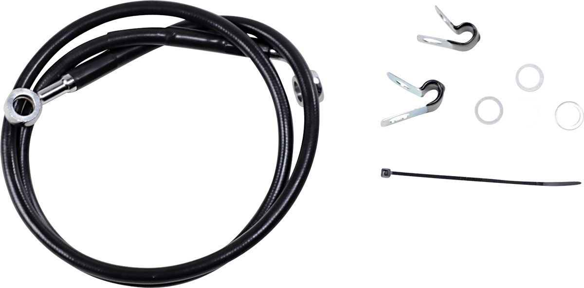 Front Brake Line XL883 04-10 Black