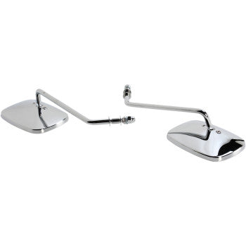 Rectangle Mirrors - Long - Chrome