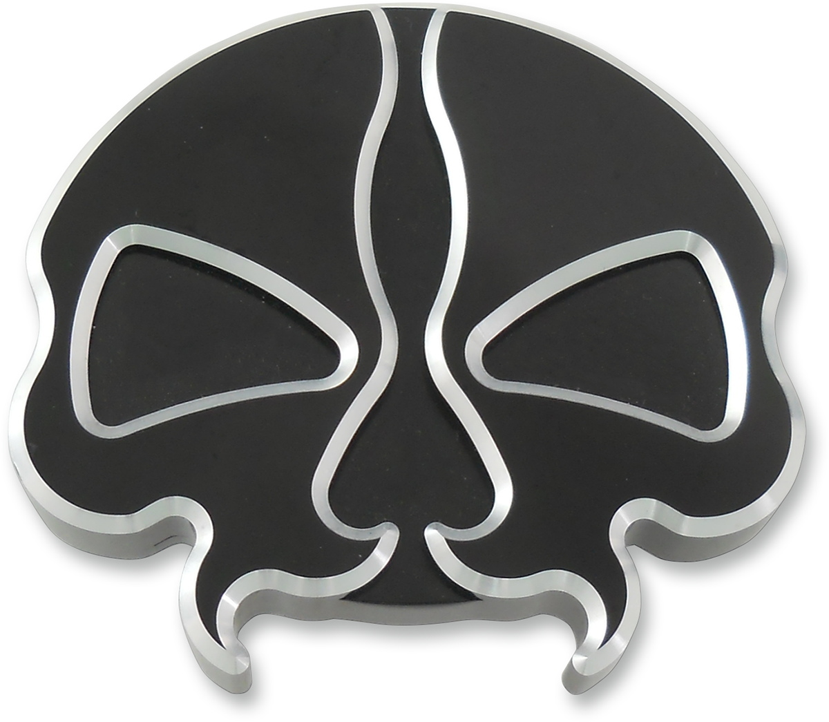 Vented Split Skull Gas Cap - Black