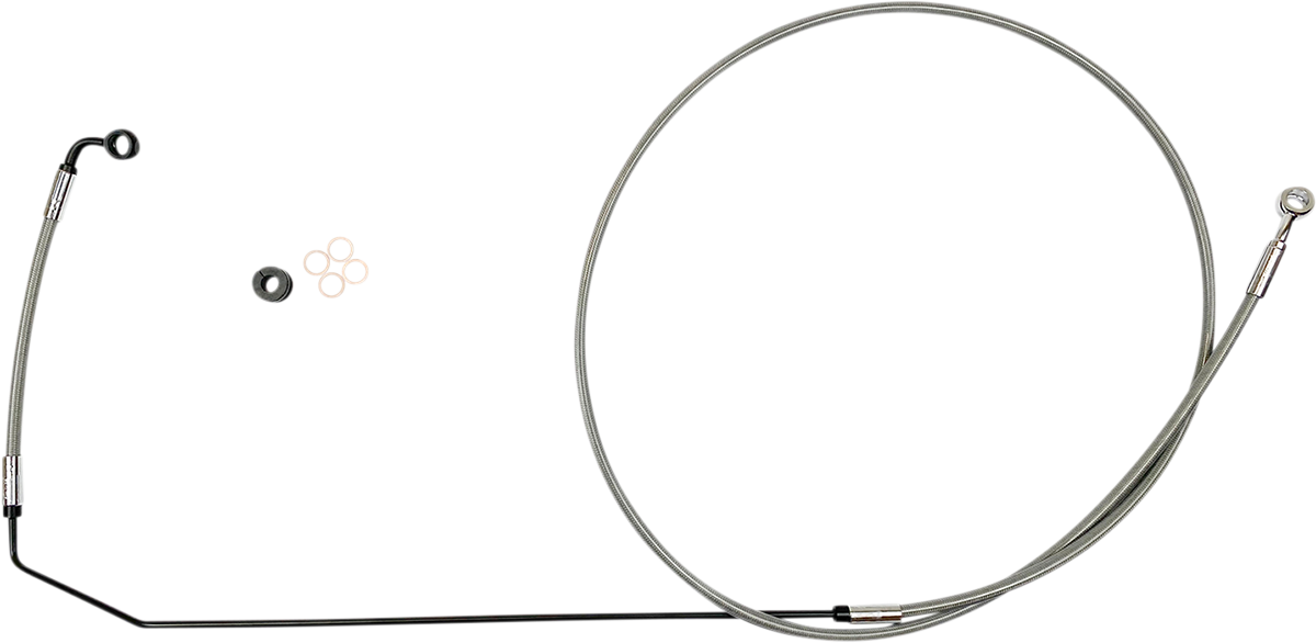 Brake Line Upper Indian Stainless Steel Chrome