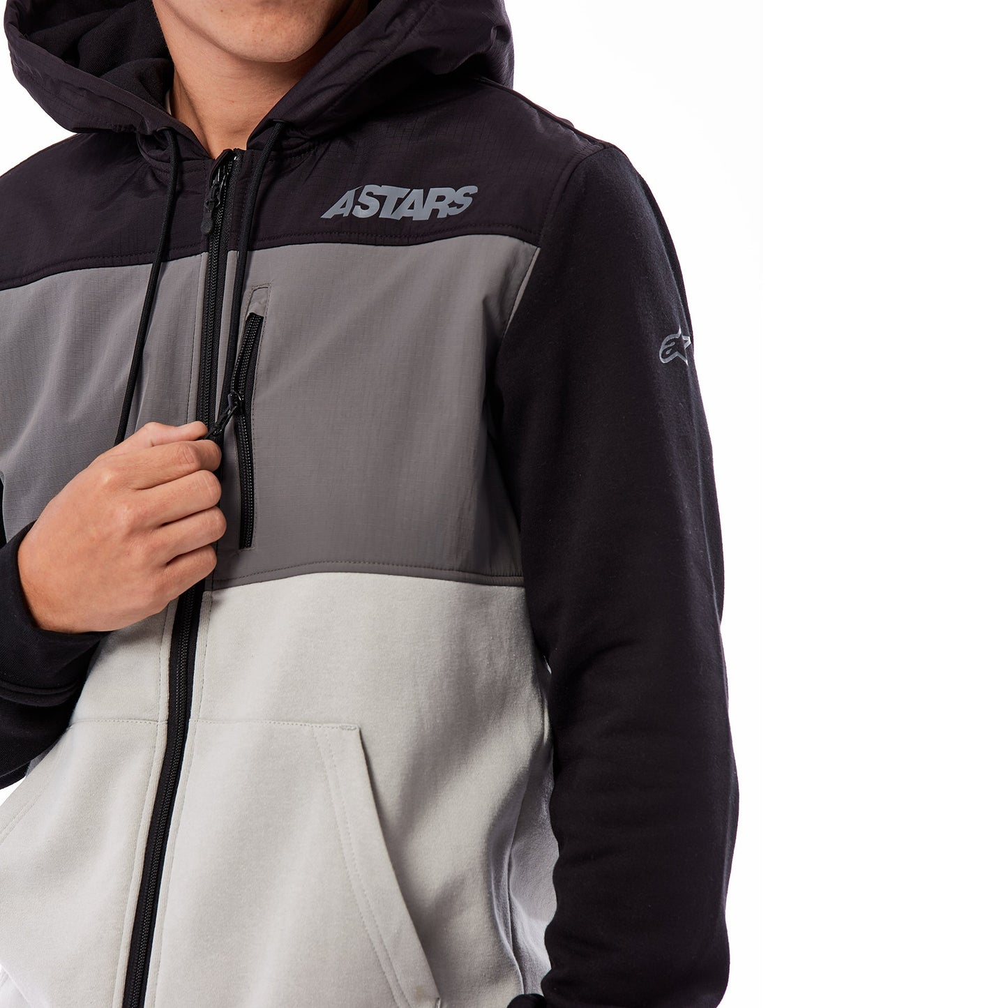 Chamarra ALPINESTARS Elevate Hybrid negra/plata