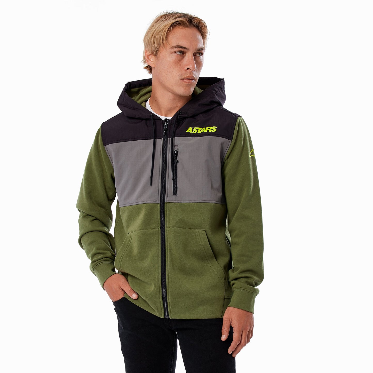 Chamarra ALPINESTARS Elevate Hybrid verde olivo