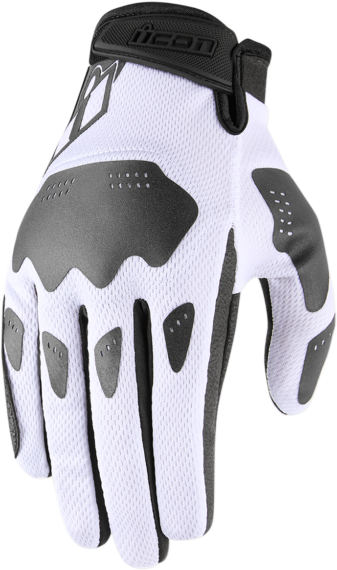 Guantes ICON HOOLIGAN - Blanco