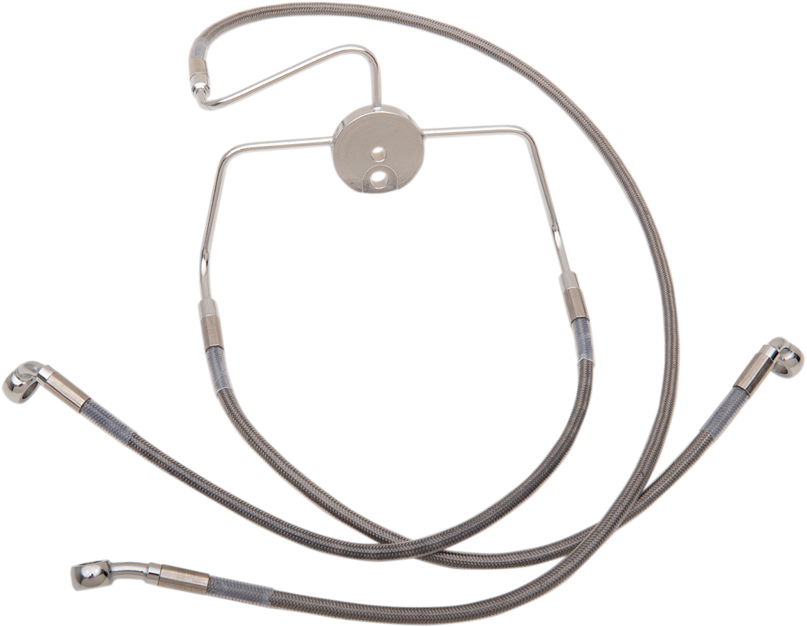 Brake Line - Front - +8" - Stainless Steel