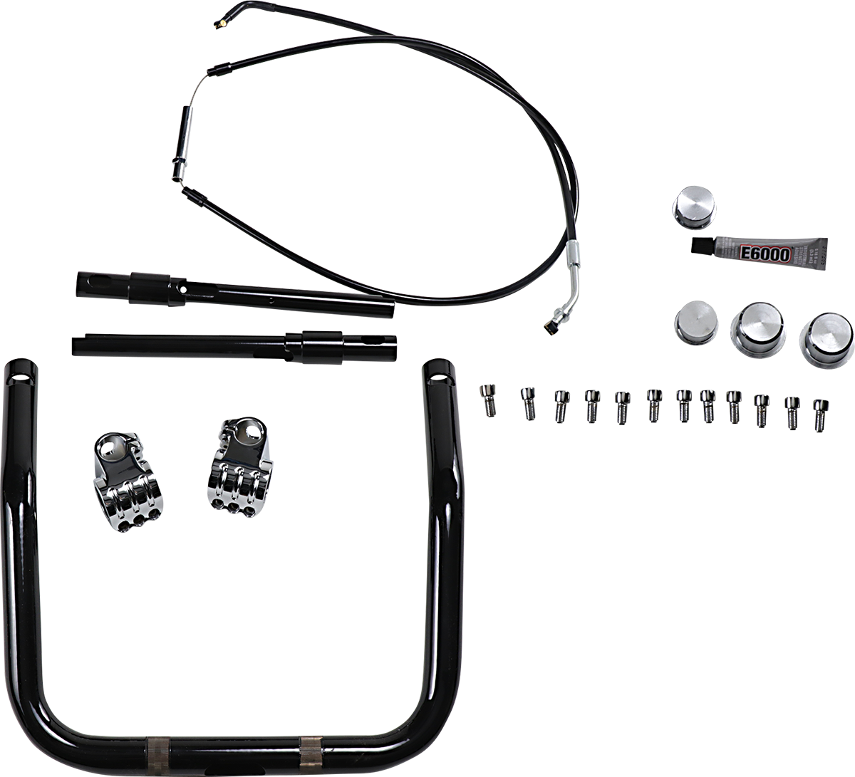 Black/Chrome Klip Hanger Handlebar