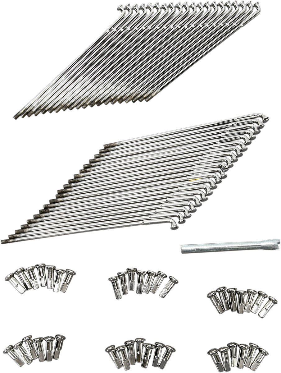 Rayos y coples de 19" cromo