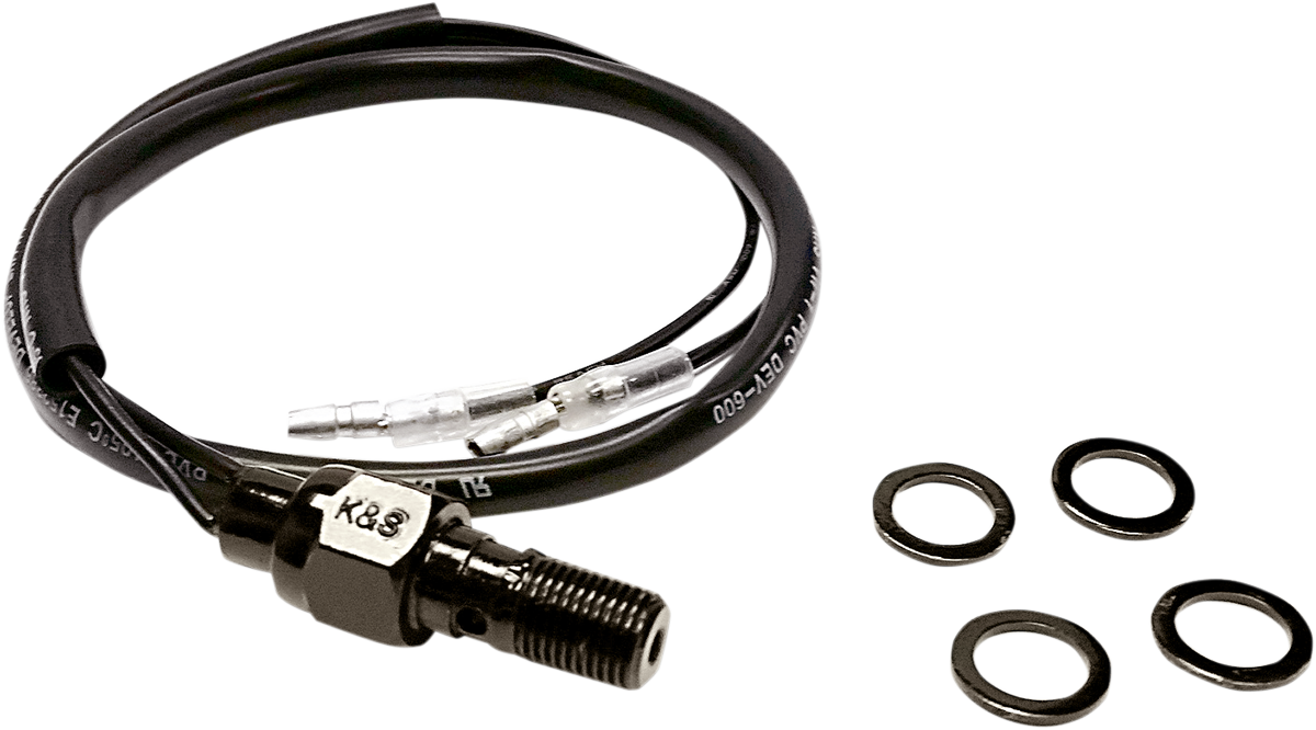 Hydraulic Brake Light Switch - 1 mm - Black