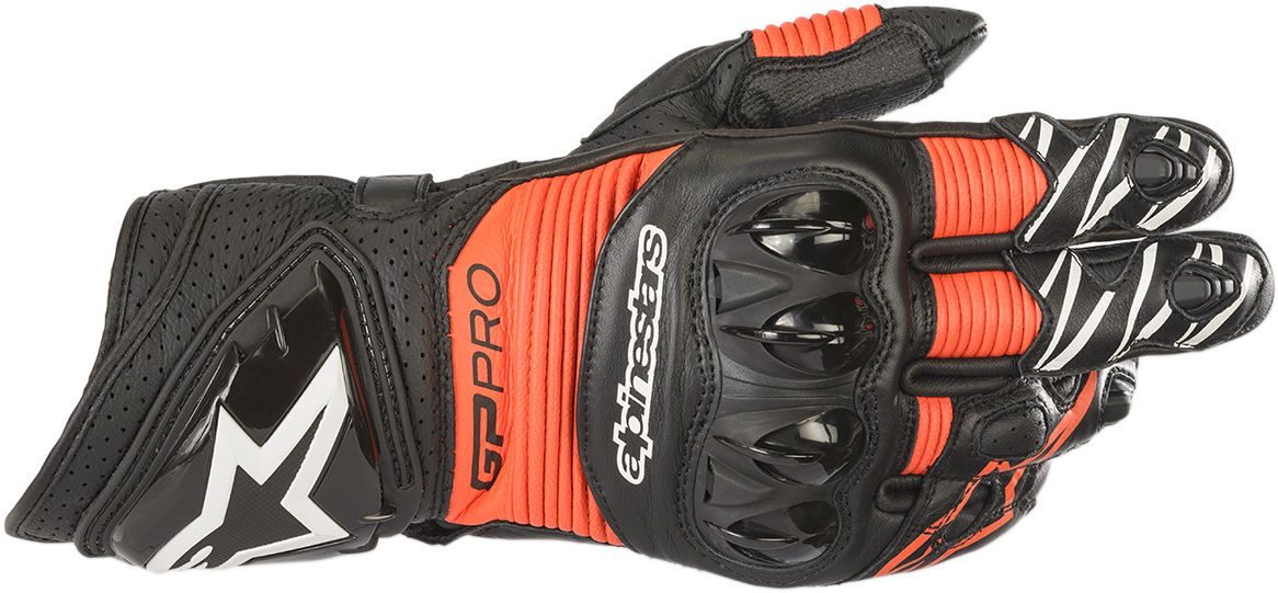 Guantes Alpinestars GP Pro RS3 - Negro/Rojo Fluo