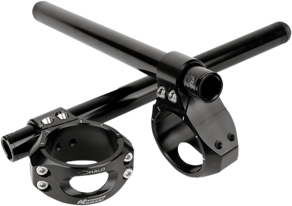 Black 51 mm Halo Clip-On Handlebars