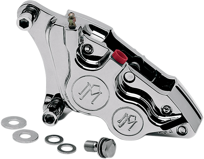Caliper - Front Right - Chrome - 84-99 Harley-Davidson