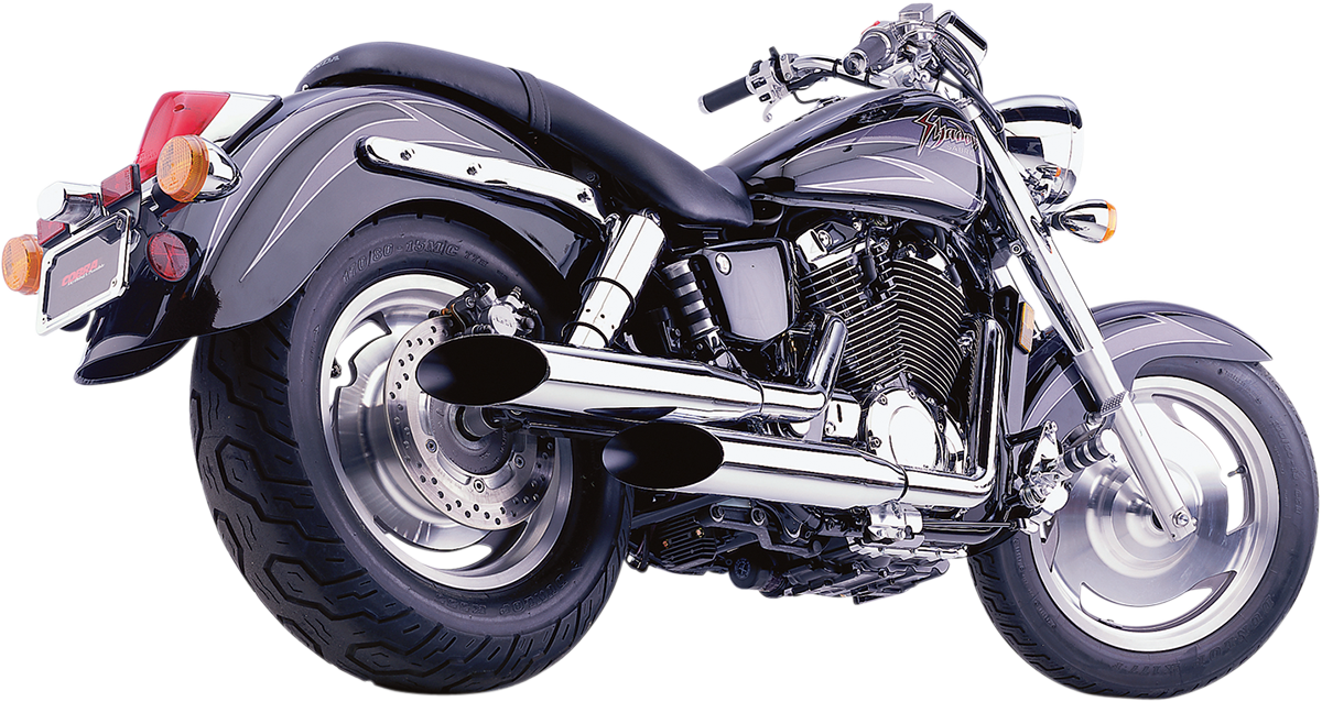 Classic Deluxe Exhaust - Chrome - VT1100