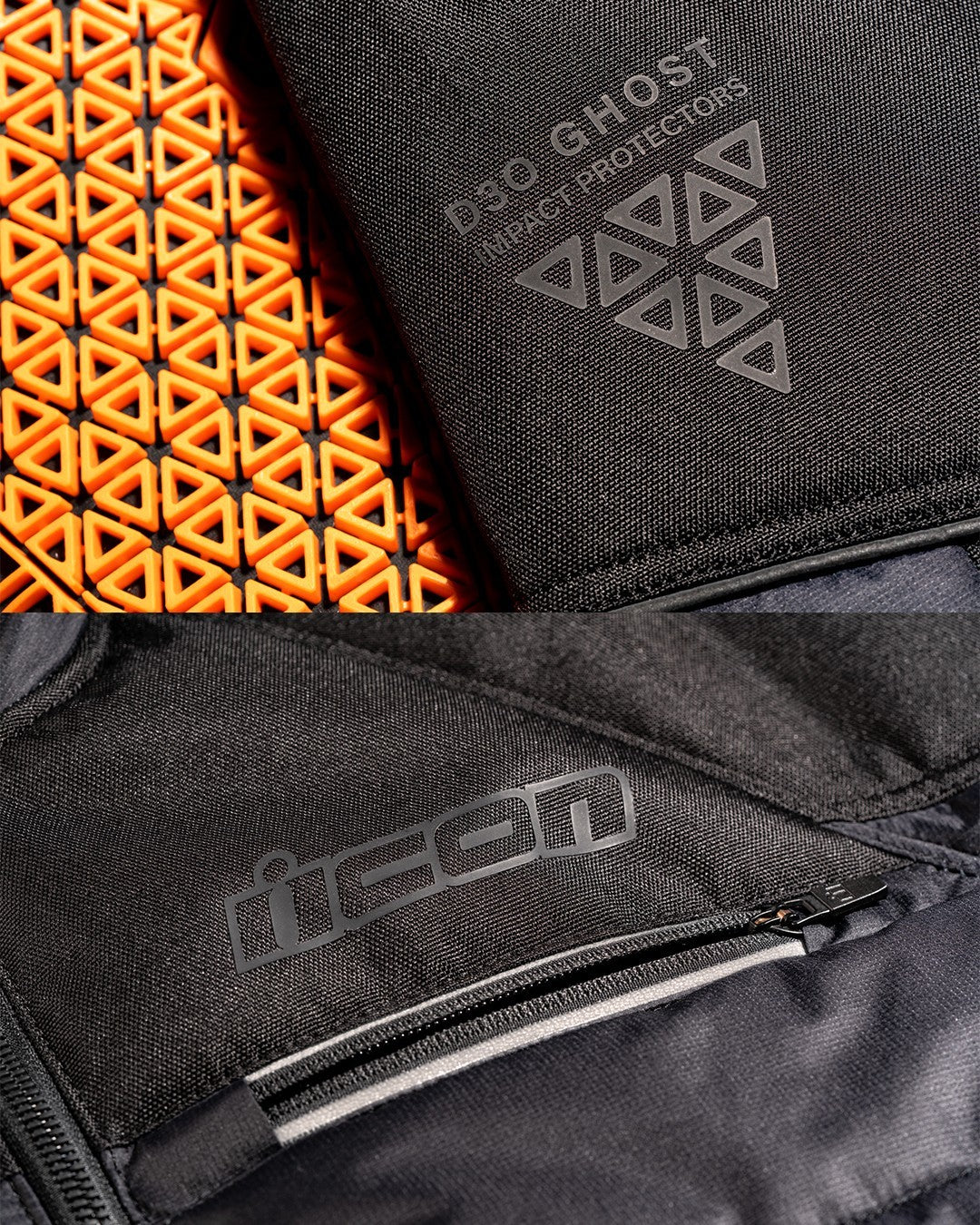 Chamarra ICON Ghost Puffer - Negro/Charcoal