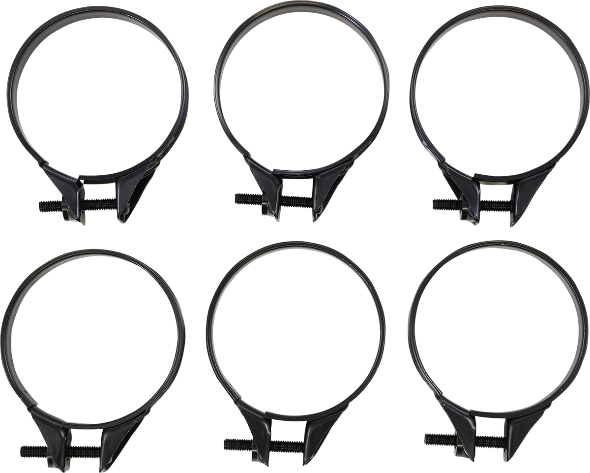 Carburetor Clamps - 49-51 mm - 6-Pack