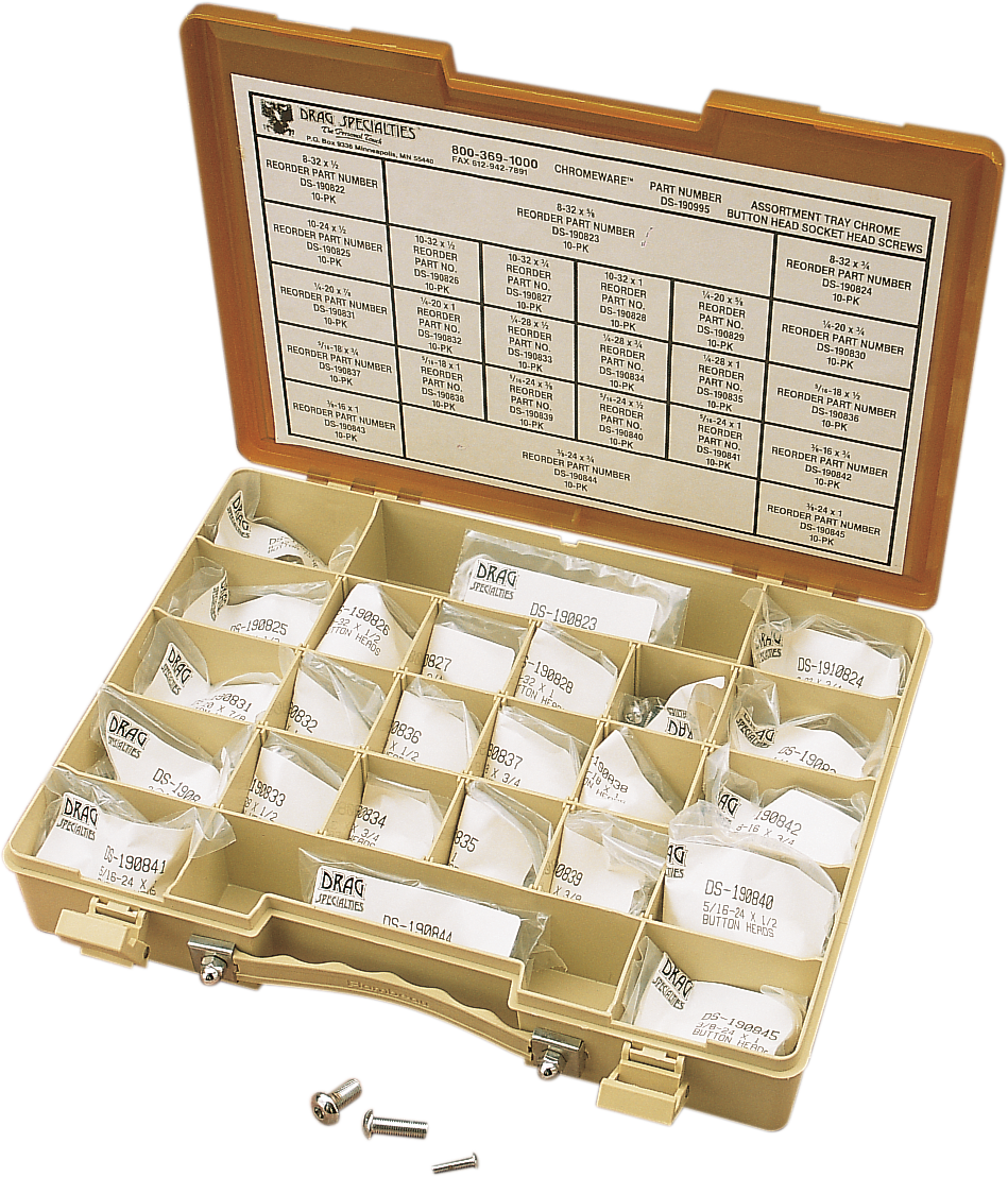 Surtido de tornillos allen cromo