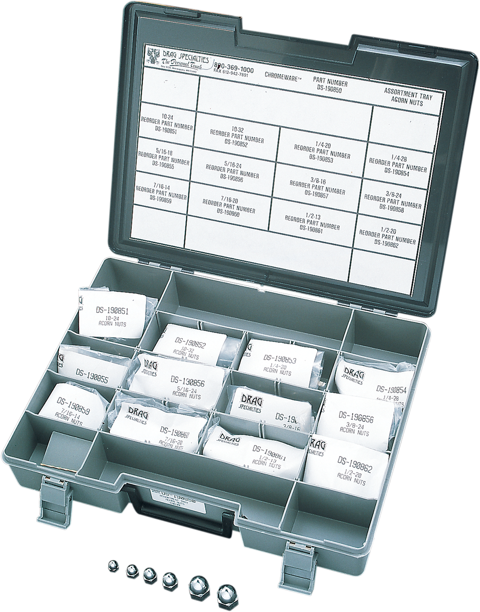 Surtido de tuercas de bellota cromo