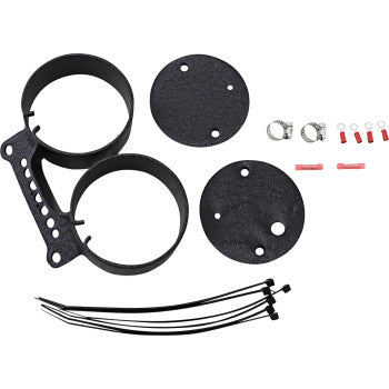 Dual Gauge Bracket - Wrinkle Black