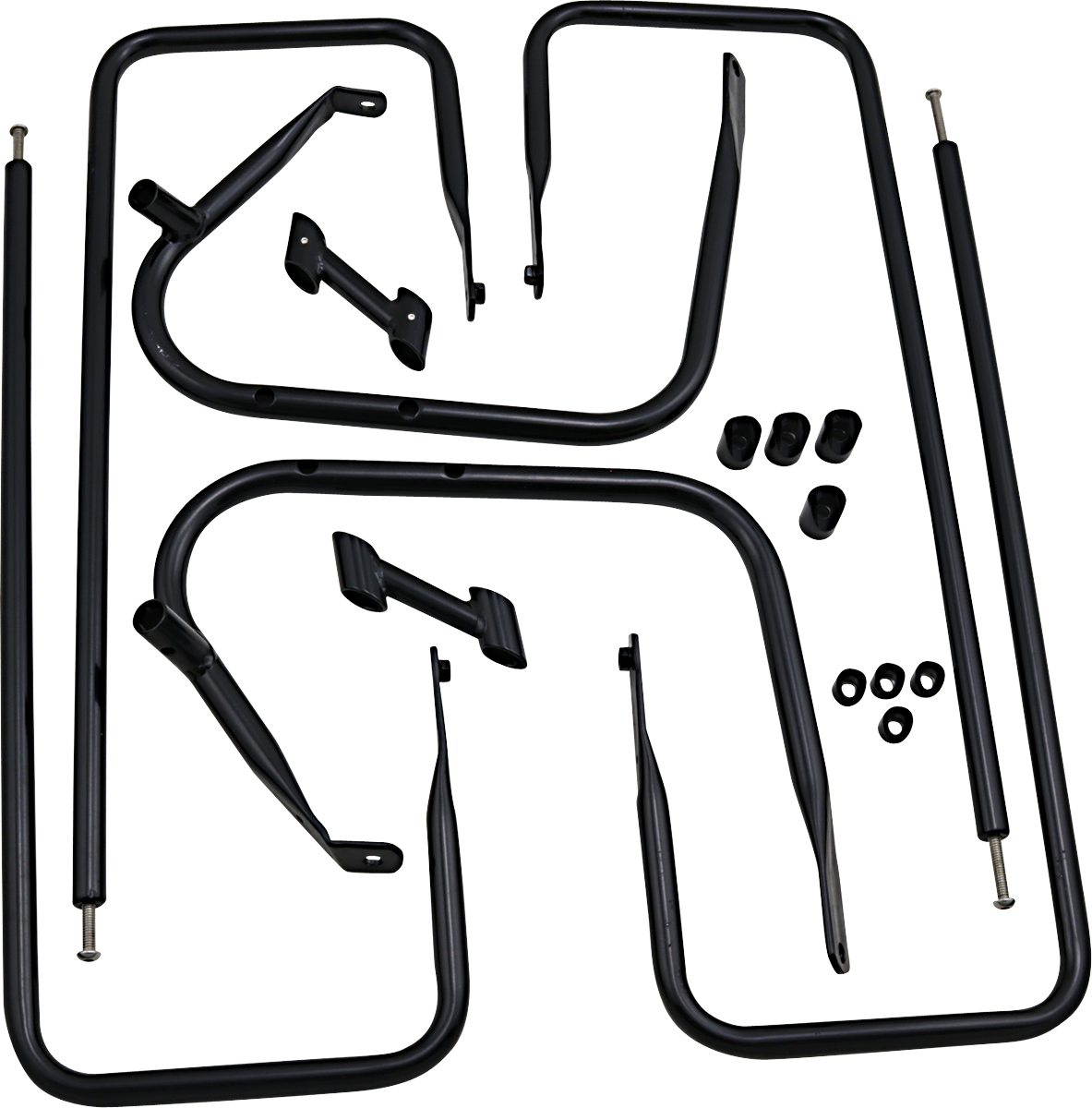 Defensas y soportes de alforjas negros