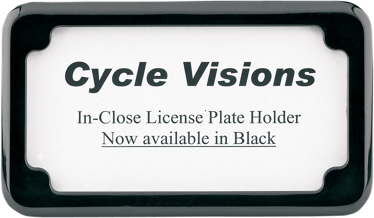 Beveled License Plate Frame - Black