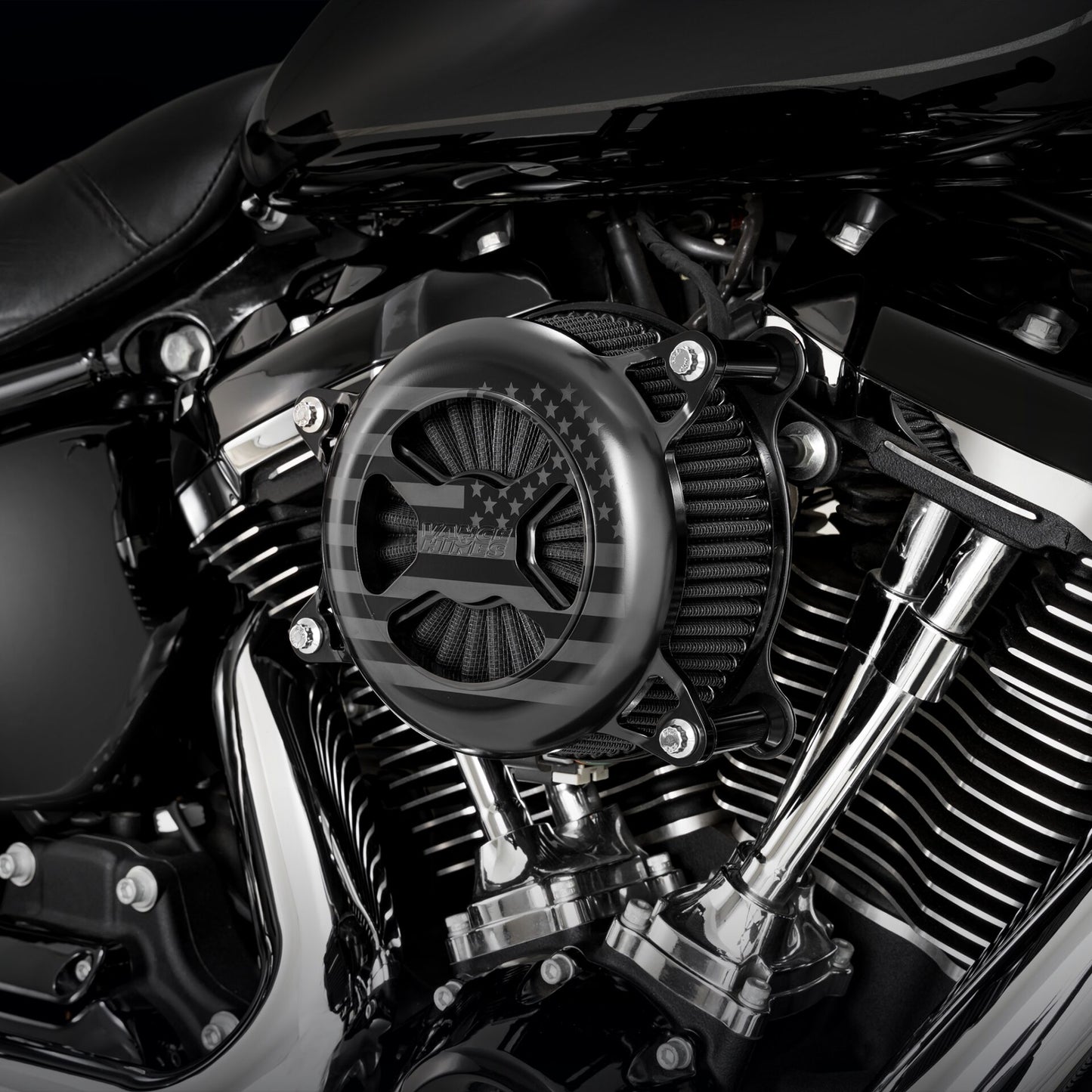 Filtro de aire Vance & Hines VO2 America negro H-D M8 2017 a 2022