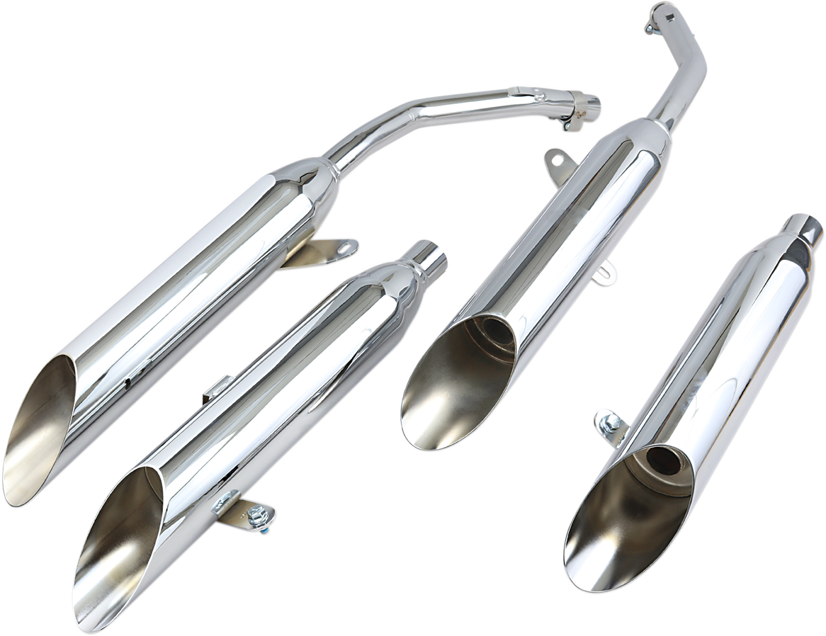 Chrome Slashcut Mufflers